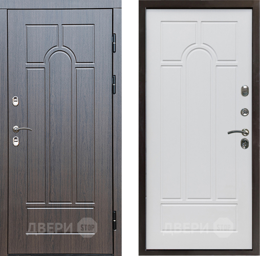 Входная металлическая Дверь Престиж TERMO с терморазрывом Арка Арка Белое дерево в Видное