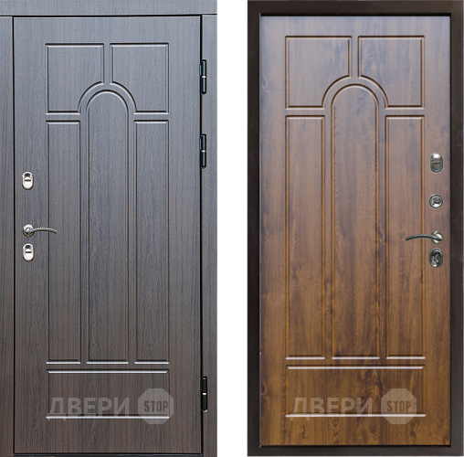 Входная металлическая Дверь Престиж TERMO с терморазрывом Арка Арка Дуб в Видное