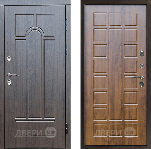 Входная металлическая Дверь Престиж TERMO с терморазрывом Арка Престиж Дуб в Видное