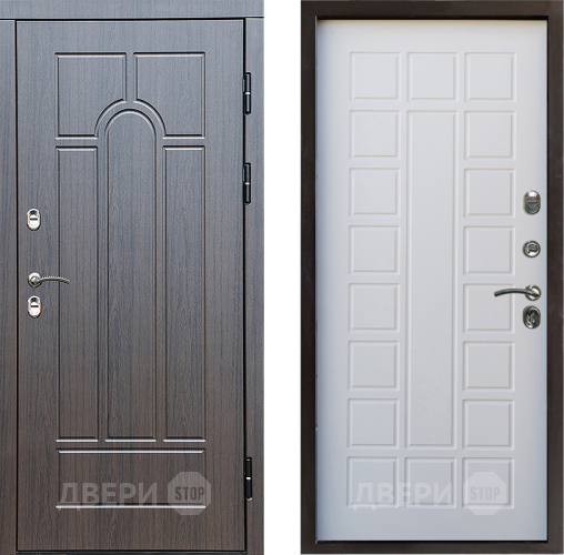 Входная металлическая Дверь Престиж TERMO с терморазрывом Арка Престиж Белое дерево в Видное