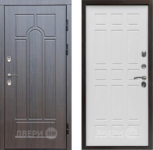 Входная металлическая Дверь Престиж TERMO с терморазрывом Арка Спарта Белое дерево в Видное