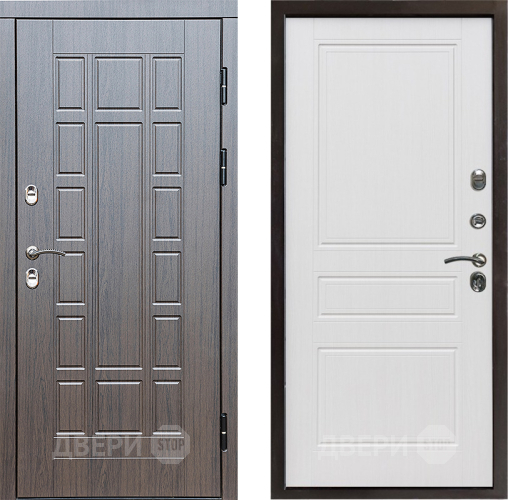 Входная металлическая Дверь Престиж TERMO с терморазрывом Престиж Классика Белое дерево в Видное