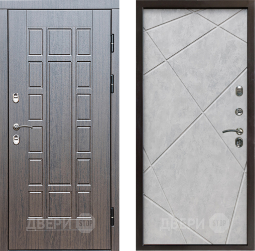 Дверь Престиж TERMO с терморазрывом Престиж Лучи Бетон светлый в Видное