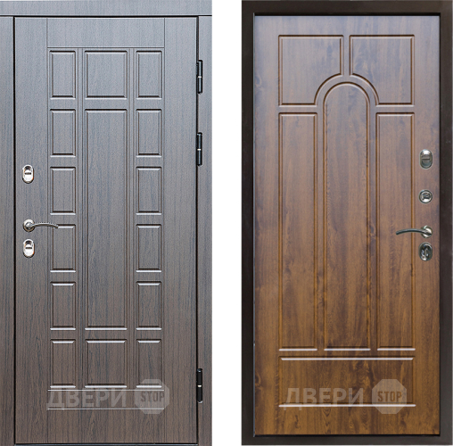 Входная металлическая Дверь Престиж TERMO с терморазрывом Престиж Арка Дуб в Видное