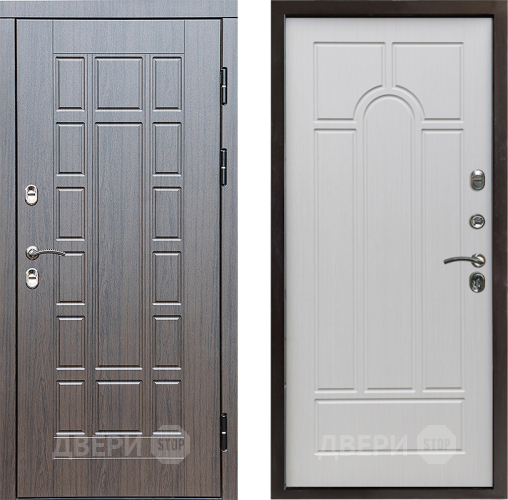 Входная металлическая Дверь Престиж TERMO с терморазрывом Престиж Арка Лиственница белая в Видное