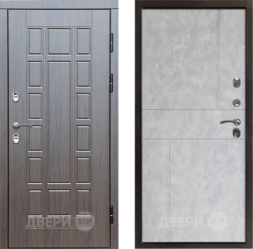 Входная металлическая Дверь Престиж TERMO с терморазрывом Престиж Горизонт Бетон светлый в Видное