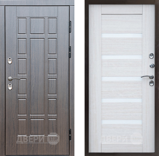 Входная металлическая Дверь Престиж TERMO с терморазрывом Престиж Царга Лиственница белая в Видное