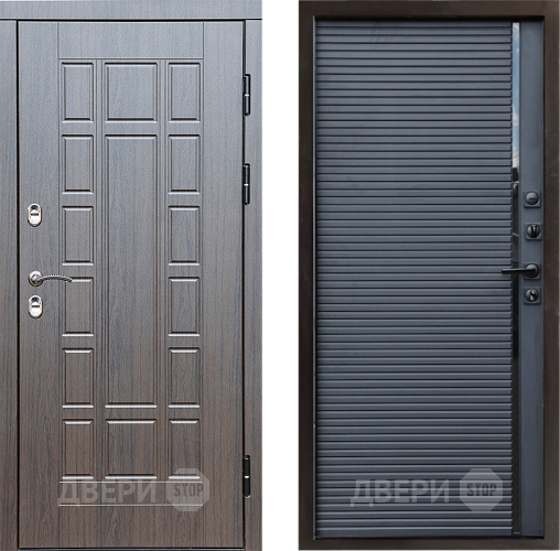 Входная металлическая Дверь Престиж TERMO с терморазрывом Престиж Porte Черный кварц в Видное