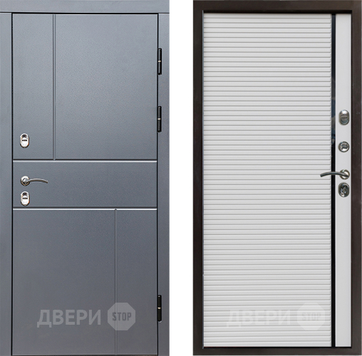 Входная металлическая Дверь Престиж TERMO с терморазрывом Горизонт Грэй Porte Белый в Видное