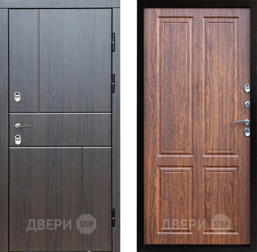 Входная металлическая Дверь Престиж TERMO с терморазрывом Горизонт Венге Премиум Орех светлый в Видное