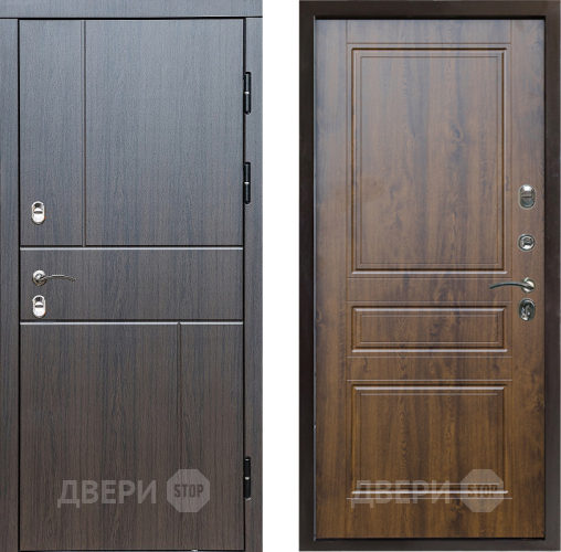 Входная металлическая Дверь Престиж TERMO с терморазрывом Горизонт Венге Классика Дуб в Видное