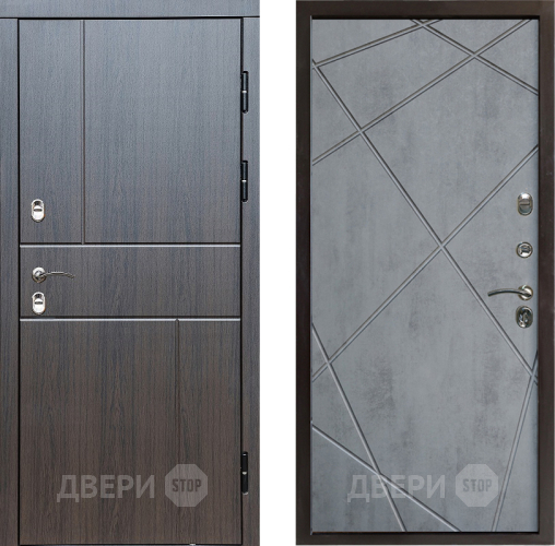 Входная металлическая Дверь Престиж TERMO с терморазрывом Горизонт Венге Лучи Бетон темный в Видное