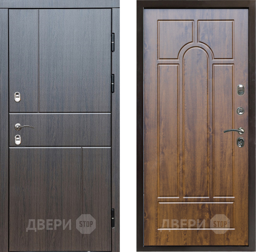 Входная металлическая Дверь Престиж TERMO с терморазрывом Горизонт Венге Арка Дуб в Видное