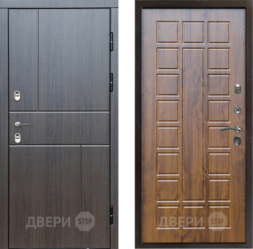 Входная металлическая Дверь Престиж TERMO с терморазрывом Горизонт Венге Престиж Дуб в Видное