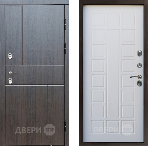 Входная металлическая Дверь Престиж TERMO с терморазрывом Горизонт Венге Престиж Белое дерево в Видное
