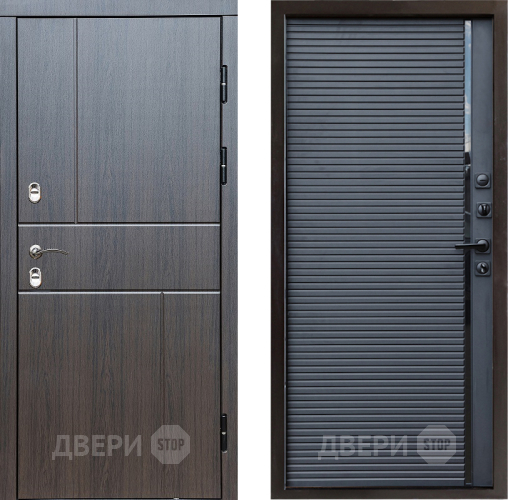 Входная металлическая Дверь Престиж TERMO с терморазрывом Горизонт Венге Porte Черный кварц в Видное