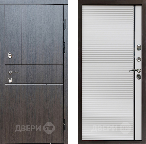 Входная металлическая Дверь Престиж TERMO с терморазрывом Горизонт Венге Porte Белый в Видное