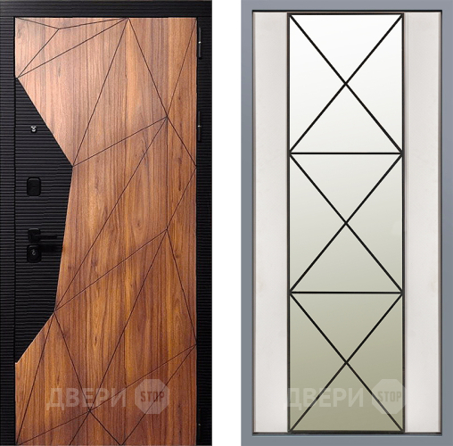 Дверь Заводские двери Морра Зеркало Перфекто Структурное дерево в Видное