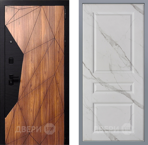 Дверь Заводские двери Морра Стокгольм Мрамор белый в Видное