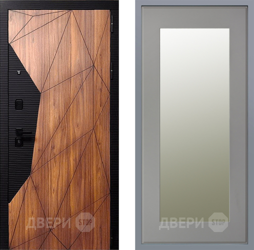 Дверь Заводские двери Морра Зеркало Модерн Грей софт в Видное