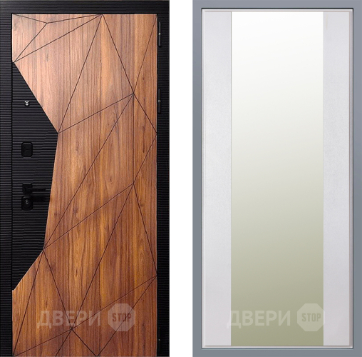 Дверь Заводские двери Морра Зеркало Макси Белый шелк в Видное