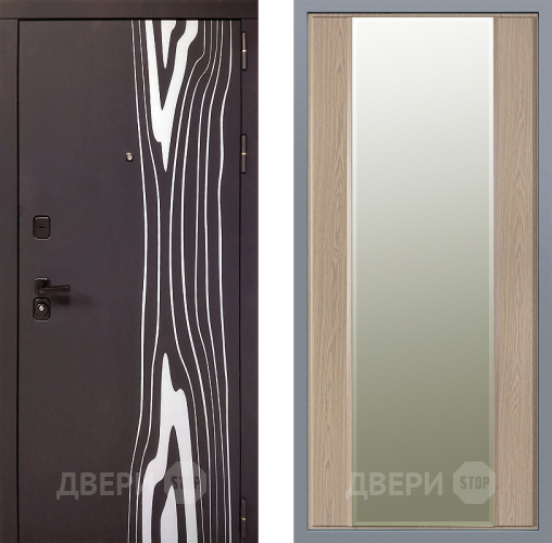 Дверь Заводские двери Леванте Зеркало Макси Беленый дуб в Видное