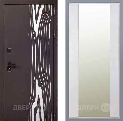 Дверь Заводские двери Леванте Зеркало Макси Белый шелк в Видное