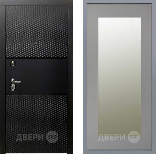 Дверь Заводские двери Тефлон Зеркало Модерн Грей софт в Видное