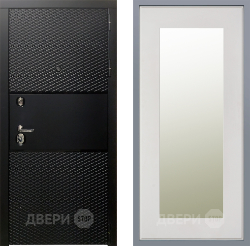 Дверь Заводские двери Тефлон Зеркало Модерн Белый софт в Видное