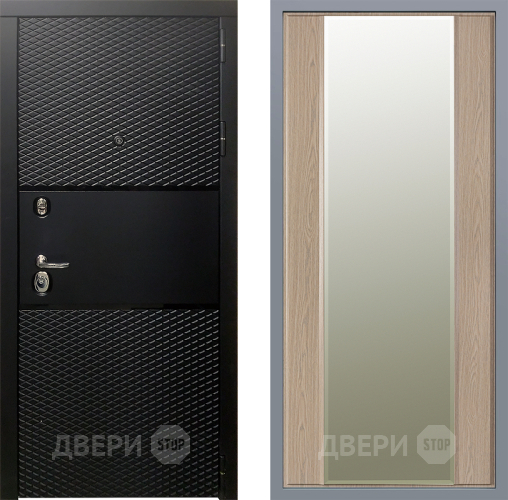 Дверь Заводские двери Тефлон Зеркало Макси Беленый дуб в Видное