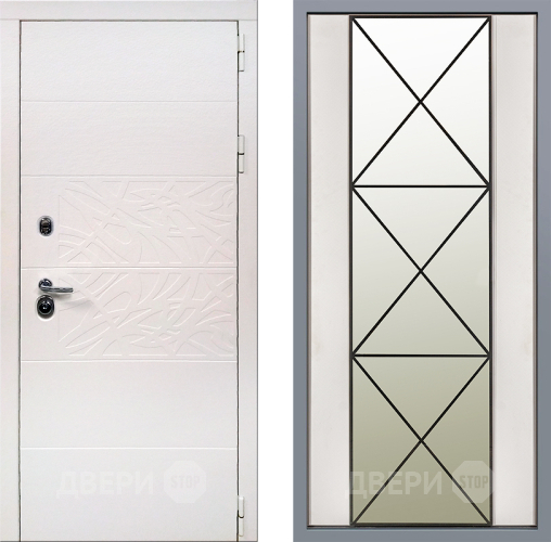 Дверь Заводские двери Дэко Вайт Зеркало Перфекто Структурное дерево в Видное