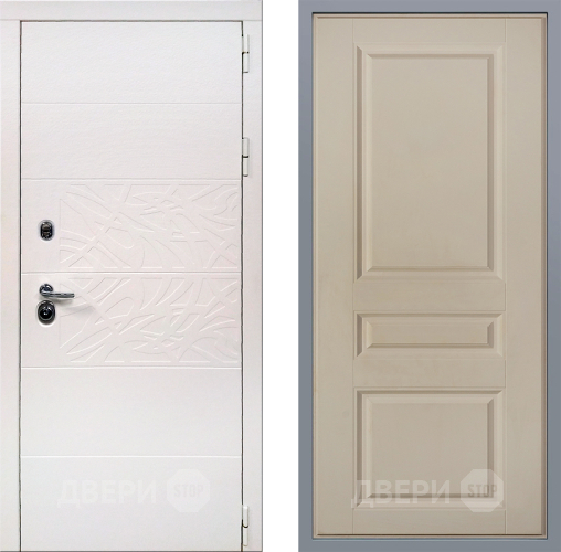 Дверь Заводские двери Дэко Вайт Стокгольм Шампань в Видное