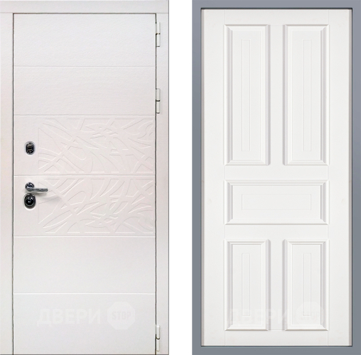 Дверь Заводские двери Дэко Вайт Уругвай Белый софт в Видное