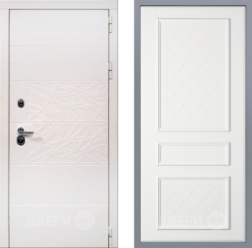 Дверь Заводские двери Дэко Вайт Урбино Белый софт в Видное