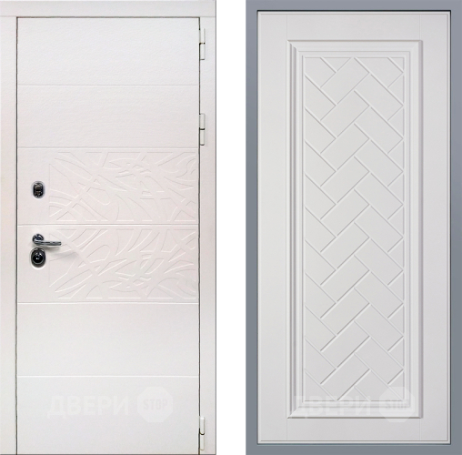 Дверь Заводские двери Дэко Вайт Упра Белый софт в Видное