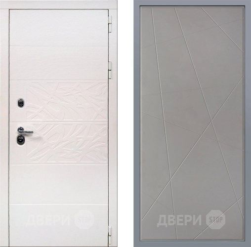 Дверь Заводские двери Дэко Вайт Флитта Грей софт в Видное