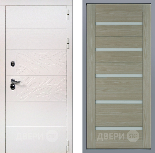 Дверь Заводские двери Дэко Вайт СБ-1 Капучино в Видное