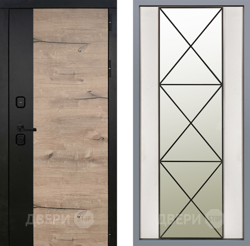 Дверь Заводские двери Ларте Зеркало Перфекто Структурное дерево в Видное