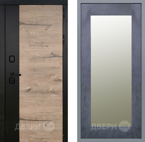 Дверь Заводские двери Ларте Зеркало Модерн Бетон темный в Видное