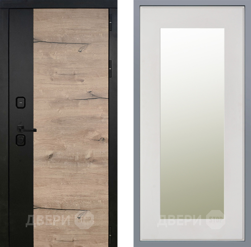 Дверь Заводские двери Ларте Зеркало Модерн Белый софт в Видное