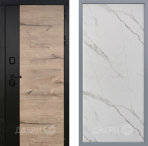 Дверь Заводские двери Ларте Флитта Мрамор белый в Видное