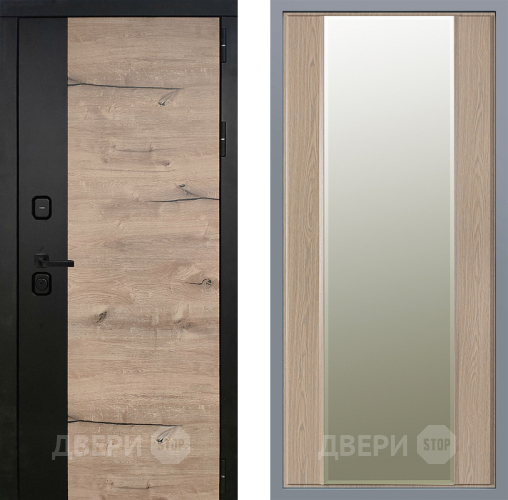 Дверь Заводские двери Ларте Зеркало Макси Беленый дуб в Видное