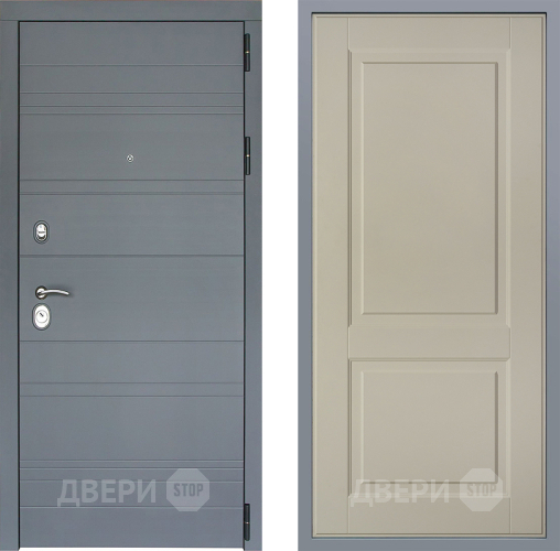 Дверь Заводские двери Лира Софт графит Доррен Шампань в Видное
