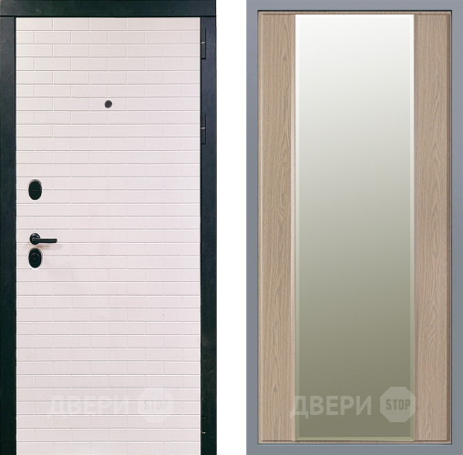 Дверь Заводские двери Сохо Зеркало Макси Беленый дуб в Видное