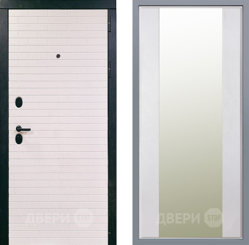 Дверь Заводские двери Сохо Зеркало Макси Белый шелк в Видное