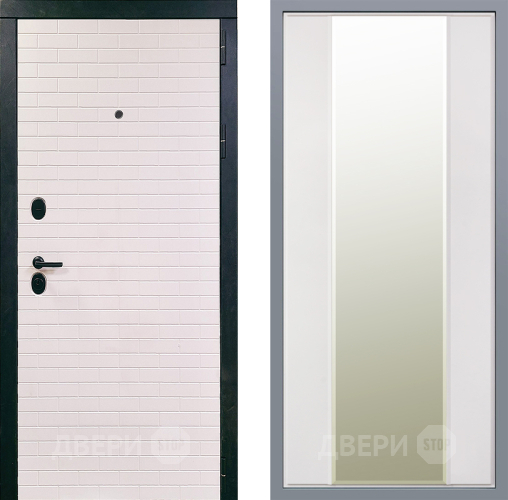 Дверь Заводские двери Сохо Зеркало Макси Белый матовый в Видное