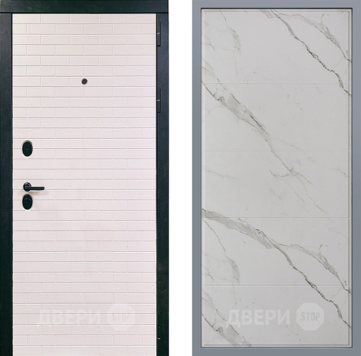 Дверь Заводские двери Сохо Тривия Мрамор белый в Видное