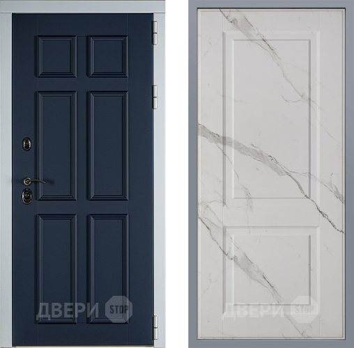 Дверь Заводские двери Стокгольм Доррен Мрамор белый в Видное