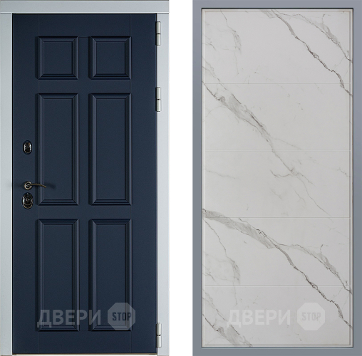 Дверь Заводские двери Стокгольм Тривия Мрамор белый в Видное