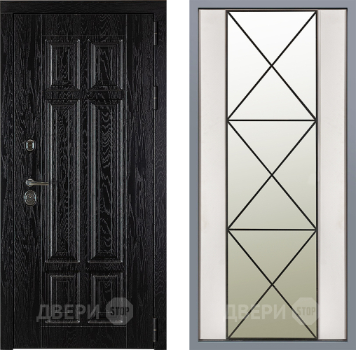 Дверь Заводские двери Мюнхен Зеркало Перфекто Структурное дерево в Видное